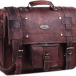 Handmade World Leather Messenger Bags For Men Women Briefcase Laptop Computer Satchel Distressed Bag (11" X 15")